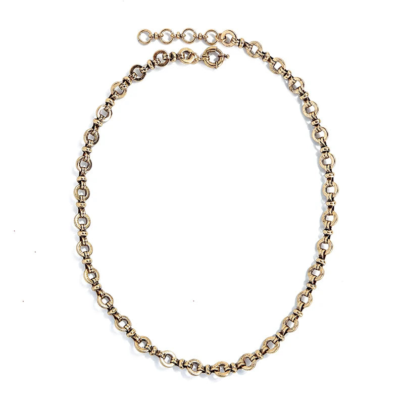 Vintage Metal Alloy Chokers Necklaces Jewelry