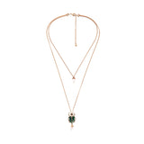 Natural Stone Freshwater Pearl Insect Pendant Necklace Jewelry
