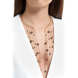 Gray Beads Tassel Choker Necklace Maxi Jewelry