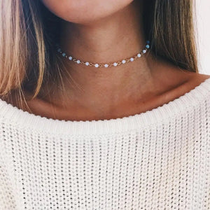 Bohemian Style Stone Pearl Bead Necklace Gift