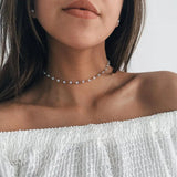 Bohemian Style Stone Pearl Bead Necklace Gift