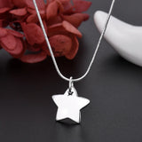 925 Silver Star Bracelet Necklace Set for Women Wedding Jewelry