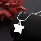 925 Silver Star Bracelet Necklace Set for Women Wedding Jewelry