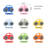 10pcs Mini Car Silicone Teether Beads Baby Teething Toys