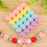 Kovict 14mm Hexagon Silicone Beads for Necklace Making