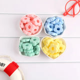 20pcs Silicone Flower Beads Baby Teething DIY Accessories