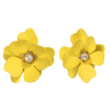Kpop Wild Flower Earrings Sweet Romantic Pearl Alloy Women Earrings