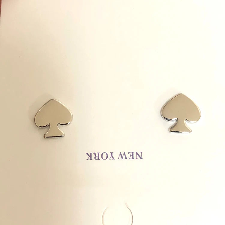 Ks York Rose Tone Peach Heart Stud Earrings Birthday Gift