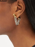 Metallic Soft Chain Earrings Women's Jewelry Gift