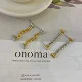 Metallic Soft Chain Earrings Women's Jewelry Gift