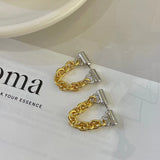 Metallic Soft Chain Earrings Women's Jewelry Gift