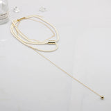 Pearl Multilayer Necklace Sweater Chain Jewelry Accessories
