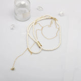 Pearl Multilayer Necklace Sweater Chain Jewelry Accessories