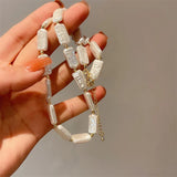Baroque Square Pearl Necklace Vintage Choker