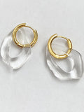 Bohemian Clear Acrylic Irregular Geometry Earrings