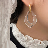 Bohemian Clear Acrylic Irregular Geometry Earrings