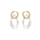 Bohemian Clear Acrylic Irregular Geometry Earrings