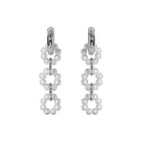 Retro Exaggerated Glass Pearl Long Earrings