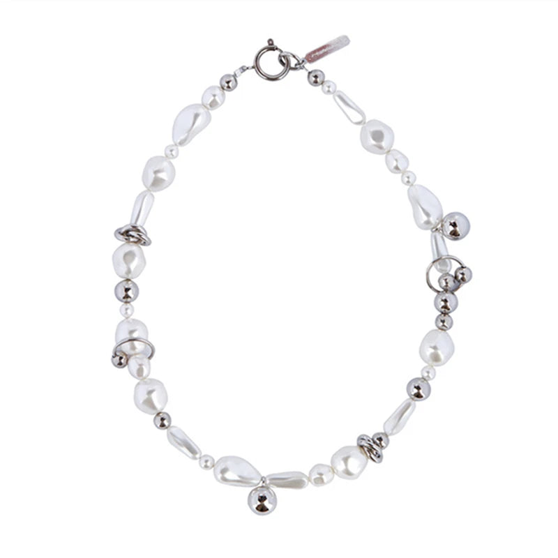 Temperament Beaded Pearl Necklace for Women