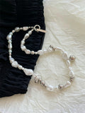 Temperament Beaded Pearl Necklace for Women