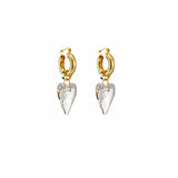 Metal Crystal Drop Earrings for Women