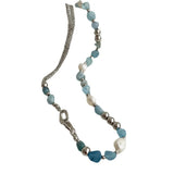 Stone Crystal Necklace with Freshwater Pearl for Women