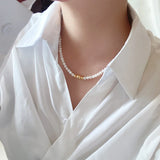 Women's Shell Beaded Necklace - Stylish Clavicle Chain