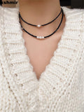 Crystal Pearl Necklace for Women, Versatile Clavicle Chain Jewelry