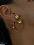 Kashmir Retro Metal Earrings for Women