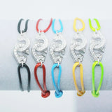 925 Sterling Silver Handcuffs Bracelet For Men Women With Rope Zircon