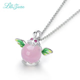 925 Silver Pendant Necklace Women Fine Jewelry Wings Angel Necklaces