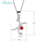 0.48ct Gemstone Pendant Necklace with Silver Chain