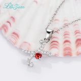 0.48ct Gemstone Pendant Necklace with Silver Chain
