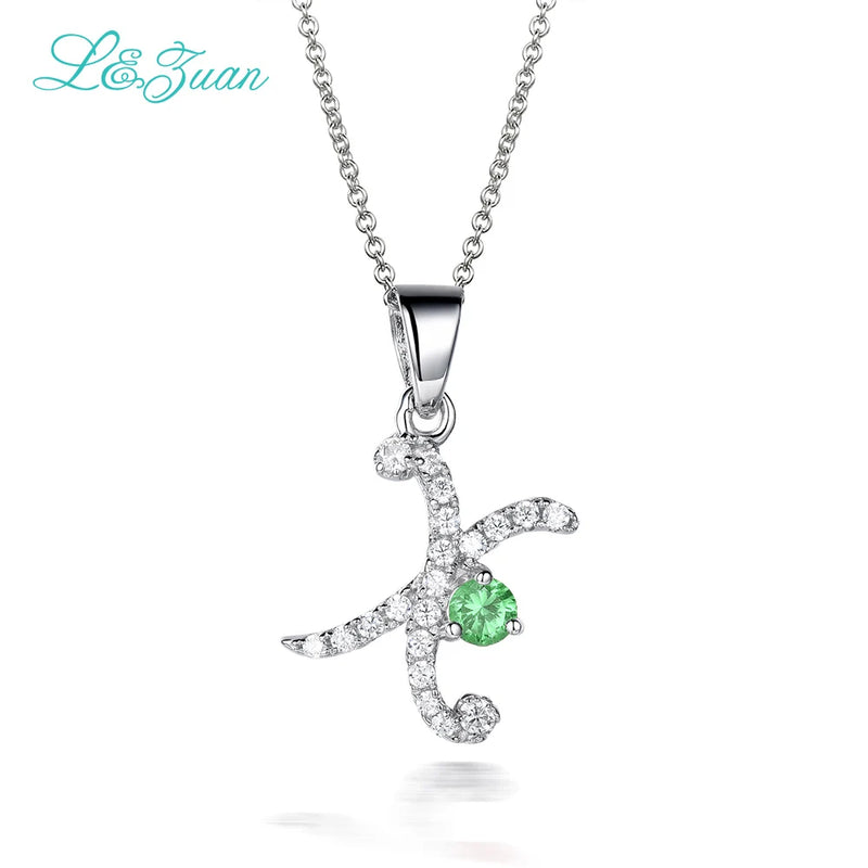 0.48ct Gemstone Pendant Necklace with Silver Chain