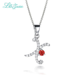 0.48ct Gemstone Pendant Necklace with Silver Chain