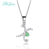 0.48ct Gemstone Pendant Necklace with Silver Chain