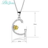 925 Silver 1.16ct Gemstones Pendant Necklace with chain For Women