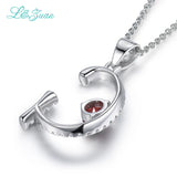 925 Silver 1.16ct Gemstones Pendant Necklace with chain For Women