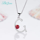 925 Silver 1.16ct Gemstones Pendant Necklace with chain For Women