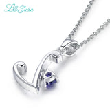 925 Silver 0.60ct Gemstone Pendant Necklace with Chain