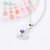 925 Silver 0.60ct Gemstone Pendant Necklace with Chain