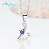 925 Silver 0.60ct Gemstone Pendant Necklace with Chain