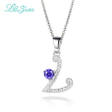 925 Silver 0.60ct Gemstone Pendant Necklace with Chain