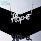 Letter Hope Pendant Necklace S925 Sterling Silver