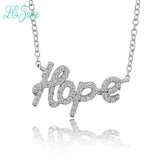 Letter Hope Pendant Necklace S925 Sterling Silver