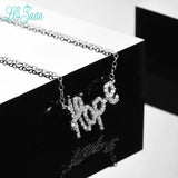 Letter Hope Pendant Necklace S925 Sterling Silver