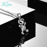 S925 Sterling Silver Puppy Pendant Necklace