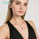 1.33ct Garnet Pendant Necklace 925 Sterling Silver Fine Jewelry