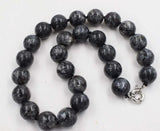 Labradorite Round Bead 14mm 16mm Necklace 18 Inch Nature Woman