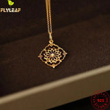 925 Sterling Silver Necklace with Zircon Pendant